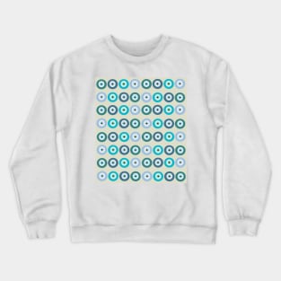 Modern Green Evil Eye Crewneck Sweatshirt